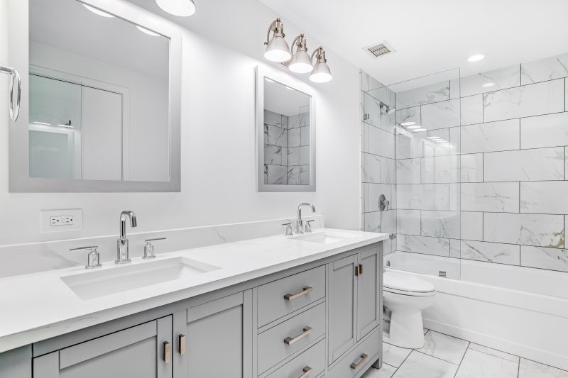Renovated Bathroom with Double Vanity